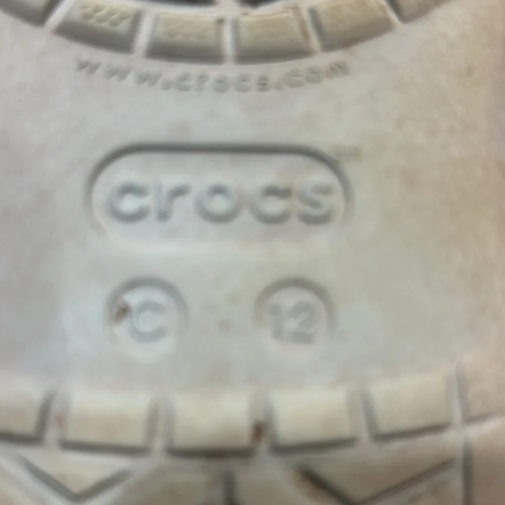 CROCS crocband clogs w/ butterfly jewel on sandals water shoes toddler size 12